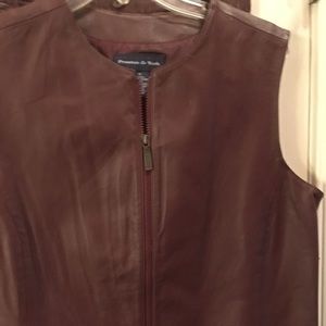Leather Vest And Skirt Never Worn